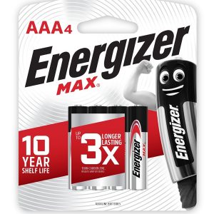 Energizer Max: AAA - 4 Pack