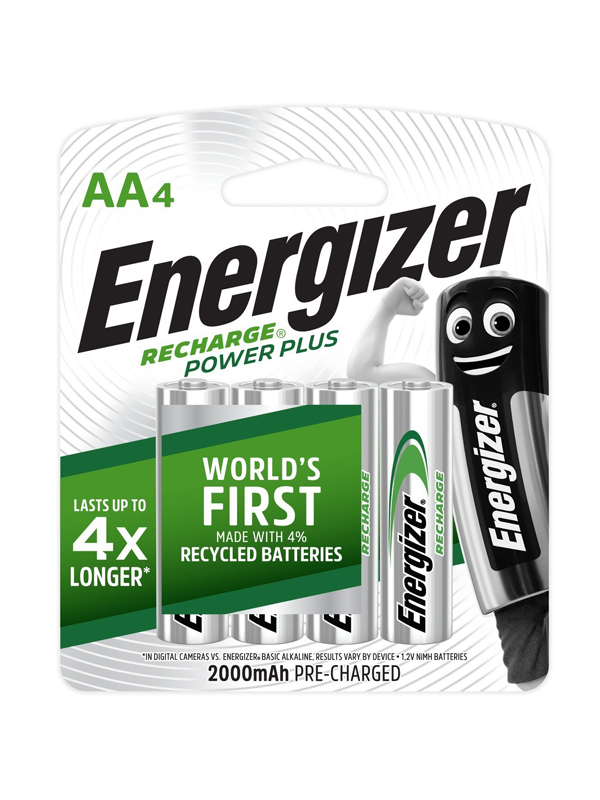 Energizer Recharge Powerplus: AA - 4 Pack (2000mAh)