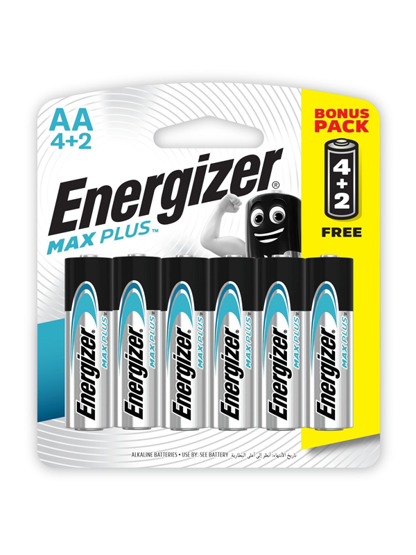 Energizer MAXPLUS AA - 6 Pack 4+2 Free