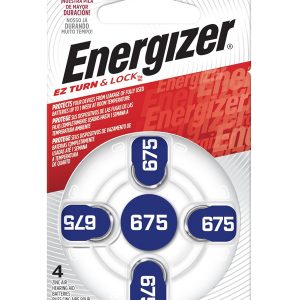 Energizer Zero Mercury Hearing Aid Battery: 675