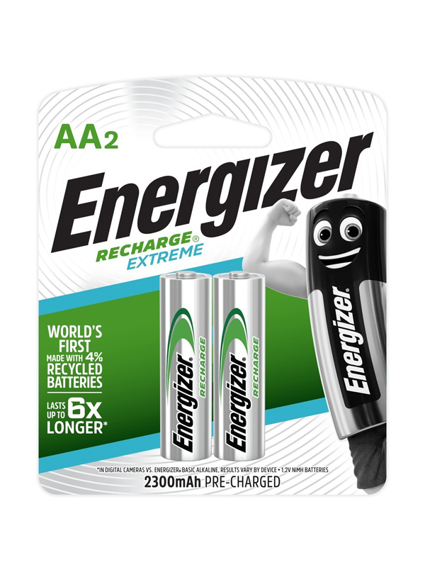 Energizer Recharge Extreme: AA - 2 Pack (2300mAh)
